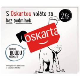 Předplacená karta Oskarta (Kredit 100,-Kč)